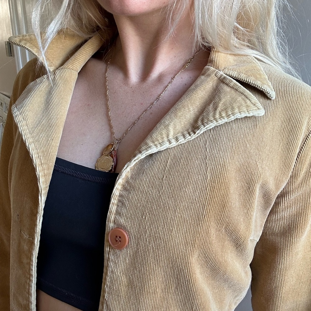 Vintage corduroy pea coat